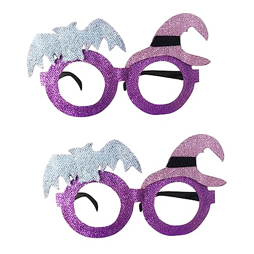 SHINEOFI 2 Stück Halloween Brille Fledermaus Design Kunststoffkostüm Brillenzubehör Masquerade Party Accessoire für Erwachsene und Leicht Langlebig für Karneval und Kostümpartys SHINEOFI 2 Stück Halloween Brille Fledermaus Design Kunststoffkostüm Brillenzubehör Masquerade Party Accessoire für Erwachsene und Leicht Langlebig für Karneval und Kostümpartys von SHINEOFI