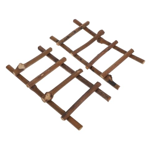 SHINEOFI 2 Stück Mini Rattan Leiter Natürliche Garten Deko für DIY Mikro Landschaft Puppenhaus Zubehör Gewebte Offene Leiter für Kreative Bastelprojekte und Miniaturszenen SHINEOFI 2 Stück Mini Rattan Leiter Natürliche Garten Deko für DIY Mikro Landschaft Puppenhaus Zubehör Gewebte Offene Leiter für Kreative Bastelprojekte und Miniaturszenen von SHINEOFI