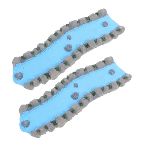 SHINEOFI 2 Stück Miniatur Fluss aus Robustem Resin Lebendige Garten Deko für Puppenhäuser Feengärten und Sandtisch Naturgetreuer Wasserlauf zur Stressreduzierenden Raumgestaltung SHINEOFI 2 Stück Miniatur Fluss aus Robustem Resin Lebendige Garten Deko für Puppenhäuser Feengärten und Sandtisch Naturgetreuer Wasserlauf zur Stressreduzierenden Raumgestaltung von SHINEOFI