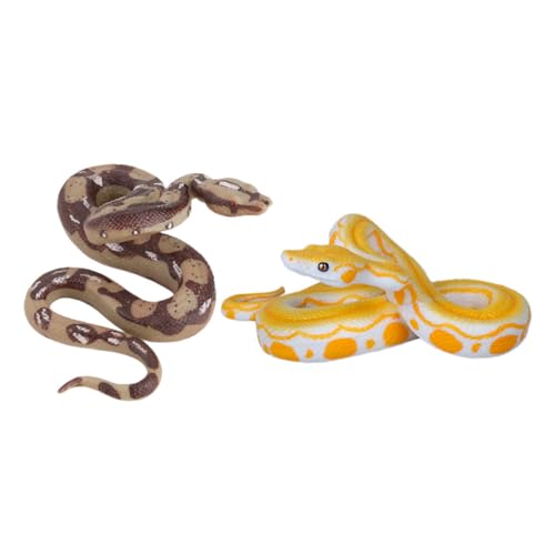 SHINEOFI 2 Stück Realistische Schlangenspielzeuge Detailgetreue Deko Schlangenfiguren für Halloween Partys Streiche und Garten Lebensechte Reptilien Attrappen zur Dekoration und SHINEOFI 2 Stück Realistische Schlangenspielzeuge Detailgetreue Deko Schlangenfiguren für Halloween Partys Streiche und Garten Lebensechte Reptilien Attrappen zur Dekoration und von SHINEOFI