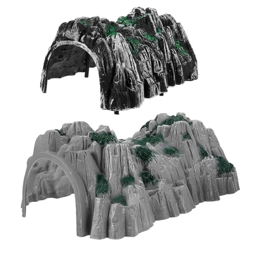 SHINEOFI 2 Stück Simulation Zug Tunnel aus Robustem Kunststoff Detailgetreues Modell für Langlebiges DIY Zubehör für Modelleisenbahn Landschaft Realistische Spielhöhle für Miniatur SHINEOFI 2 Stück Simulation Zug Tunnel aus Robustem Kunststoff Detailgetreues Modell für Langlebiges DIY Zubehör für Modelleisenbahn Landschaft Realistische Spielhöhle für Miniatur von SHINEOFI