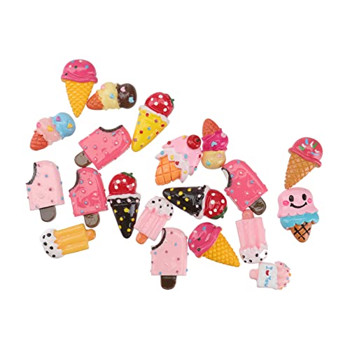 SHINEOFI 20 Stück Teiliges Eiscreme Dekorationen aus Harz Kreative Bunte Ornamente für DIY Heimdekoration Büro und Dekorationszubehör SHINEOFI 20 Stück Teiliges Eiscreme Dekorationen aus Harz Kreative Bunte Ornamente für DIY Heimdekoration Büro und Dekorationszubehör von SHINEOFI