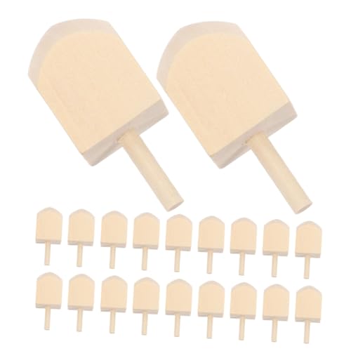 SHINEOFI 20 Stück Teiliges Hanukkah Holz Dreidel Naturbelassene Unlackierte Holz Hohe DIY Spielzeuge Traditionell Langlebig für Kulturelle Bildung und Festliche Bastelprojekte von SHINEOFI