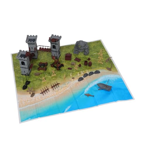 SHINEOFI 293 Stück Teiliges Miniatur Militärfiguren mit Piraten Rittern Robustem Material Kindgerechtem Design Vielfältigen Komponenten für DIY Sandtisch Szenenbau und Interaktives Spiel von SHINEOFI