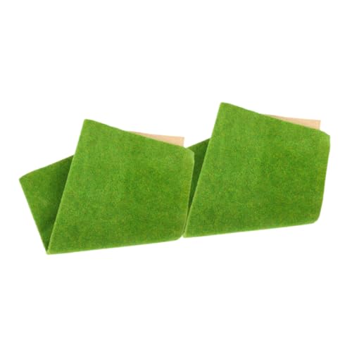 SHINEOFI 2St Kunstrasen Gras Teppich mikrolandschaft Modellbau Landschaft Sandtisch Dekoration Die Musterrasse Sandtisch Rasen Kunststoff-Rasendekor Sandtisch liefern Plastik Green SHINEOFI 2St Kunstrasen Gras Teppich mikrolandschaft Modellbau Landschaft Sandtisch Dekoration Die Musterrasse Sandtisch Rasen Kunststoff-Rasendekor Sandtisch liefern Plastik Green von SHINEOFI