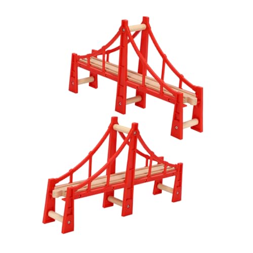 SHINEOFI 2St Spur für kinderspielzeug hühner Tragbares mädchen Train anwesend -Verbindungsbrücken Zuganschlüsse hölzern rot SHINEOFI 2St Spur für kinderspielzeug hühner Tragbares mädchen Train anwesend -Verbindungsbrücken Zuganschlüsse hölzern rot von SHINEOFI