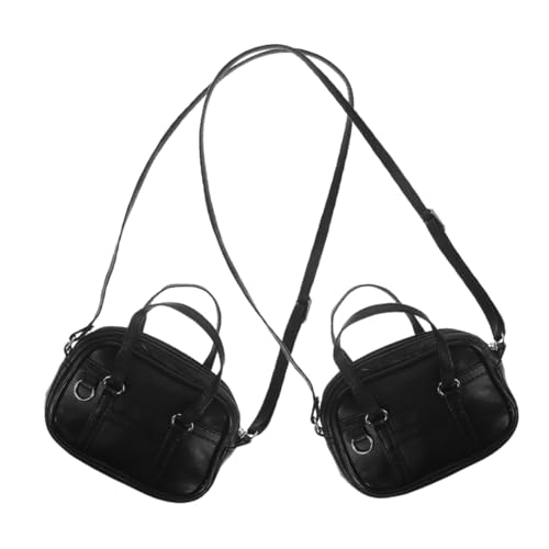 SHINEOFI 2stücke Puppen-minitasche Puppenhandtasche Umhängetasche Für Puppenoutfits Miniatur-umhängetasche Puppenhaus-kostümtasche Tasche Für Stofftier-Outfits Zubehör Für von SHINEOFI