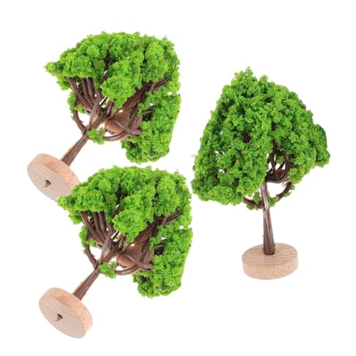 SHINEOFI 3 Stück Mini-simulationsbaum Gefälschte Bäume Für DIY Miniaturlandschaftsbäume Miniatur-puppenstubenbäume Miniatur-modellbäume DIY Diorama Bäume Straßenbaummodell Plastik Green von SHINEOFI