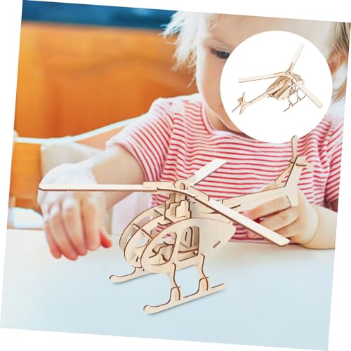 SHINEOFI 3 Stück Teiliges Holzflugzeug Bausatz Set DIY Hubschrauber Modell Kit für Stabiles Bemalbares Flugzeugspielzeug Pädagogisches Stem Bastelset für Indoor und Outdoor SHINEOFI 3 Stück Teiliges Holzflugzeug Bausatz Set DIY Hubschrauber Modell Kit für Stabiles Bemalbares Flugzeugspielzeug Pädagogisches Stem Bastelset für Indoor und Outdoor von SHINEOFI