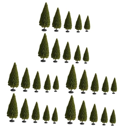 SHINEOFI 30 STK Baummodell Weihnachtsschmuck Sandtischkiefern Mini- Miniaturbäume Basteln Mini-weihnachtsbäume Spielzeugeisenbahnbäume Kiefern Modelle Landschaftsbaum Handbuch Plastik von SHINEOFI