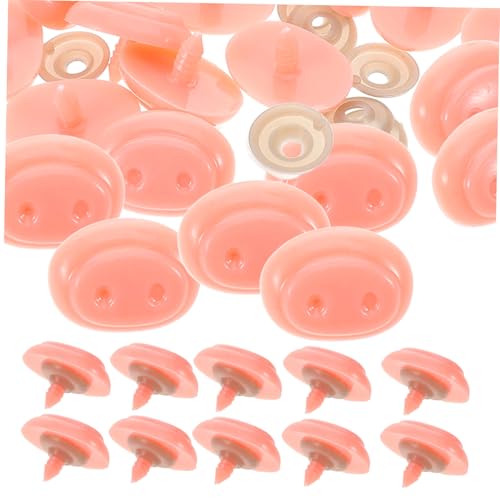 SHINEOFI 30sätze Schweinenase Für Puppen Basteln DIY Schweinenase Selbstgemachte Für Spielzeugschwein Nasen-Accessoires Zum Selbermachen von SHINEOFI