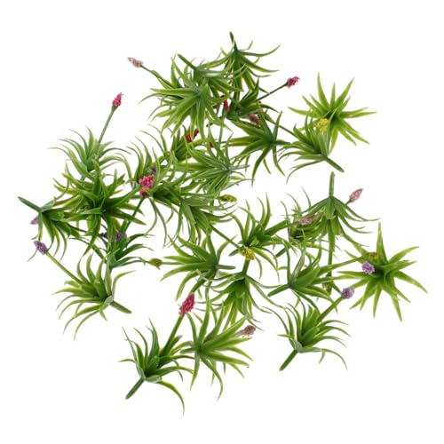 SHINEOFI 30 Stück Teiliges Miniatur Kunstblumen für Sandtisch Langlebige Realistische Modellblumen und Gras Dekoration Farben Gemischt für und Mikrolandschaften von SHINEOFI