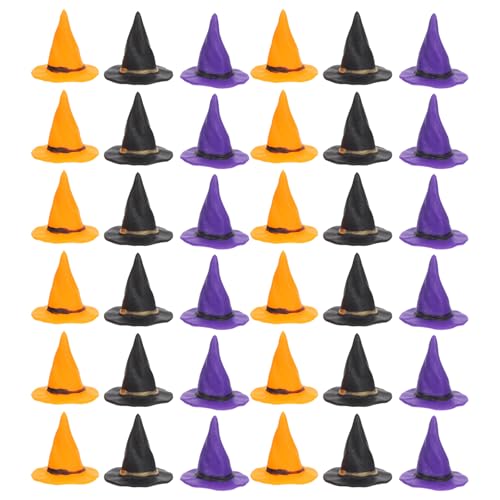 SHINEOFI 36 Miniatur-Hexenhüte: Winzige Zaubererhüte als Tortenaufsatz für Halloween – DIY-Mini-Zaubererkappen für den Schreibtisch, Zubehör für Puppenhäuser und Kunstprojekte, verschiedene SHINEOFI 36 Miniatur-Hexenhüte: Winzige Zaubererhüte als Tortenaufsatz für Halloween – DIY-Mini-Zaubererkappen für den Schreibtisch, Zubehör für Puppenhäuser und Kunstprojekte, verschiedene von SHINEOFI