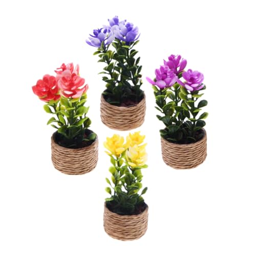 SHINEOFI 4 Stück Realistische Teilig Miniatur Kunstpflanzen Set mit Topf Täuschend Echte Künstliche Sukkulenten Kompakt und Flexibel für Wohn und Bürodekoration als und Puppenhausblumen SHINEOFI 4 Stück Realistische Teilig Miniatur Kunstpflanzen Set mit Topf Täuschend Echte Künstliche Sukkulenten Kompakt und Flexibel für Wohn und Bürodekoration als und Puppenhausblumen von SHINEOFI