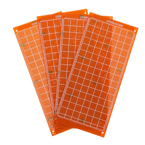 SHINEOFI 4 Stück Teiliges PCB Brett für DIY Elektronikprojekte Vielseitige Leiterplatte für Prototyping und Löten Langlebig und Isolierend für Hobbyisten und Profis SHINEOFI 4 Stück Teiliges PCB Brett für DIY Elektronikprojekte Vielseitige Leiterplatte für Prototyping und Löten Langlebig und Isolierend für Hobbyisten und Profis von SHINEOFI