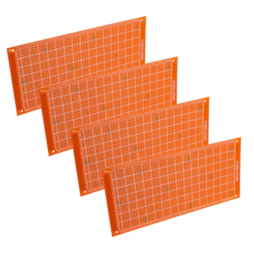 SHINEOFI 4 Stück Teiliges PCB Lochrasterboard Isolierende Langlebige Leiterplatten für DIY Elektronikprototypen Vielseitig Verwendbar für Schaltungsbau und Kleine Experimente von SHINEOFI