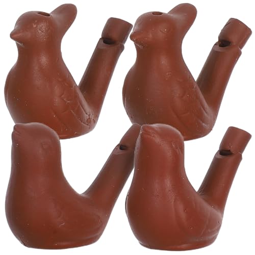 SHINEOFI 4 Stück Ton Vogel , Keramik Vogel Geräuschmacher, Braune Keramik Pfeifen für Kinder, Geburtstagsparty Gastgeschenke SHINEOFI 4 Stück Ton Vogel , Keramik Vogel Geräuschmacher, Braune Keramik Pfeifen für Kinder, Geburtstagsparty Gastgeschenke von SHINEOFI
