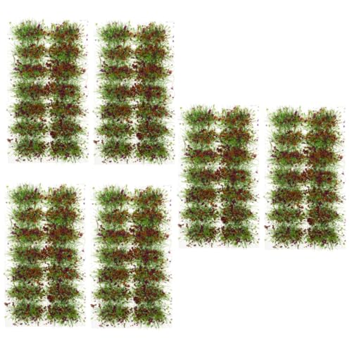 SHINEOFI Pflanzendekor 6 Kisten Grasschuppen Waldlandschaften Eicheln Modell Gras Strauch Gelände Modell Grasbüschel Modell Mini Pflanzen Möbel Botanisches Dekor Grasornament Zubehör von SHINEOFI