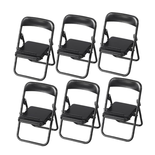 SHINEOFI 6 Stück Handyhalter Puppenhausstühle Möbel Klappstuhl Handyständer Ministuhl Modellstuhl Telefonhalter Handyständer Desktop Telefonhalterung Schwarzer Kunststoff SHINEOFI 6 Stück Handyhalter Puppenhausstühle Möbel Klappstuhl Handyständer Ministuhl Modellstuhl Telefonhalter Handyständer Desktop Telefonhalterung Schwarzer Kunststoff von SHINEOFI