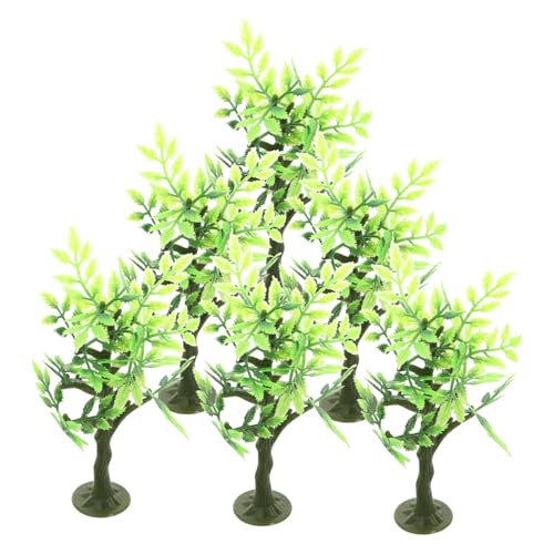 SHINEOFI 6 Stück Miniaturbaum Modell Realistische Kunststoff Bäume für Sandtisch Dekoration und für DIY Miniatur Szenen und Modellbau SHINEOFI 6 Stück Miniaturbaum Modell Realistische Kunststoff Bäume für Sandtisch Dekoration und für DIY Miniatur Szenen und Modellbau von SHINEOFI