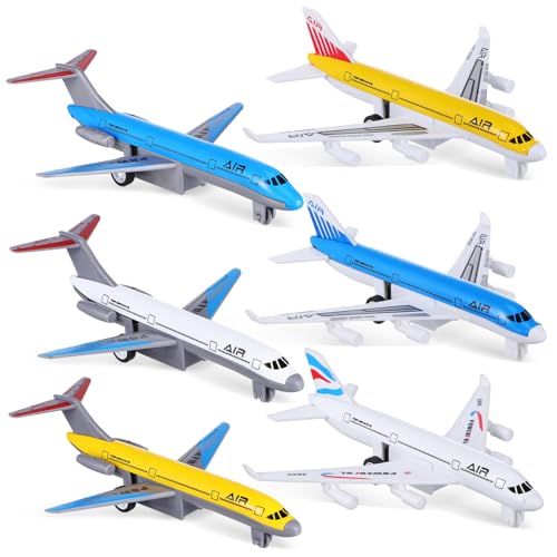 SHINEOFI 6 Stück Spielzeugflugzeuge Großpackung Rückziehflugzeuge Spielzeug Aus Druckguss Flugzeugmodelle Flugzeugspielzeug Aus Legierung Fluglinienflugzeuge Für Kinder Pädagogische SHINEOFI 6 Stück Spielzeugflugzeuge Großpackung Rückziehflugzeuge Spielzeug Aus Druckguss Flugzeugmodelle Flugzeugspielzeug Aus Legierung Fluglinienflugzeuge Für Kinder Pädagogische von SHINEOFI