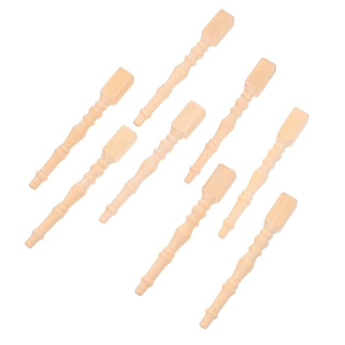 SHINEOFI 6 Stück Teiliges Mini Tischbeine für Puppenhaus Deko DIY Miniaturmöbel Zubehör Holzfüße für Kreative Szenen Kinderspielzeug Fantasie von SHINEOFI