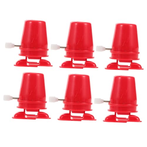 SHINEOFI 6 Stück Teiliges Uhrwerk Roboter Bausatz Aufziehbarer Laufroboter DIY Mechanisches für Bastelset mit Realistischem Bewegungsmechanismus Rot SHINEOFI 6 Stück Teiliges Uhrwerk Roboter Bausatz Aufziehbarer Laufroboter DIY Mechanisches für Bastelset mit Realistischem Bewegungsmechanismus Rot von SHINEOFI