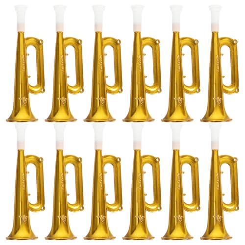 SHINEOFI 6. 7-Zoll-Trompeten-Geräuschmacher Aus Kunststoff 12Er-Set Cheerleader Für Partys Events Spiele Jubel-Requisiten Geburtstagsparty- Sportfeiern SHINEOFI 6. 7-Zoll-Trompeten-Geräuschmacher Aus Kunststoff 12Er-Set Cheerleader Für Partys Events Spiele Jubel-Requisiten Geburtstagsparty- Sportfeiern von SHINEOFI