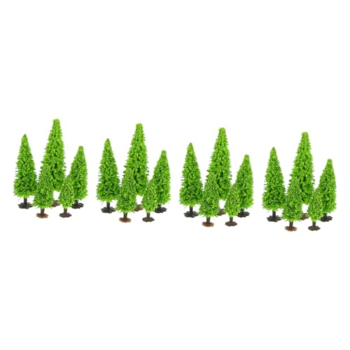 SHINEOFI 60 STK kleines Baumlandschaftsmodell Mini-Landschaftsbaummodell künstliche Wargame-Bäume Modelle Pflanzendekor Modellbäume trainieren Sandtischbaummodell dreidimensional Bahn Frost von SHINEOFI