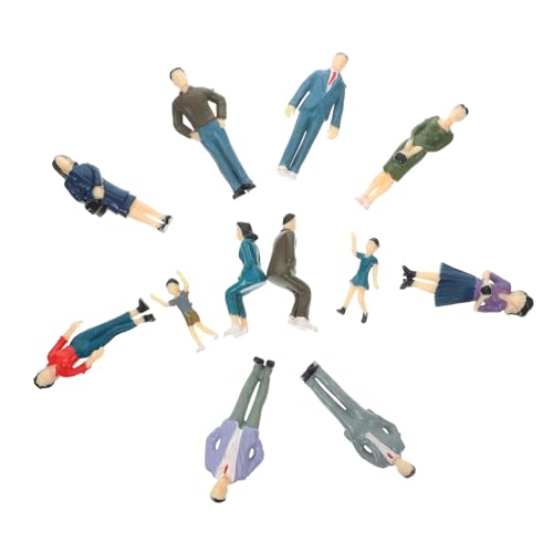 60 STK Simulationscharaktermodell Miniatur-Menschenfiguren zum Basteln menschliche Miniaturfiguren Modelle Spielzeug Requisiten für das Layout von Bahnhöfen gemalte Menschenfiguren von SHINEOFI