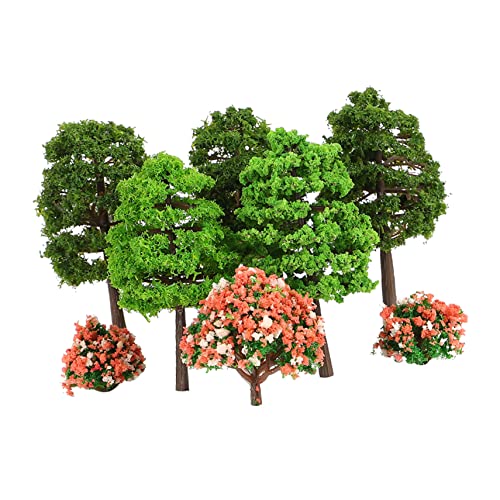 70 Stück Sandbox-Modellbaum Modellbäume trainieren Architektur Landschaft bäume Anlage künstliche Pflanzen Simulationsbaum Mini-Landschaftsdekor Bahn Baumschmuck Zubehör Container von SHINEOFI