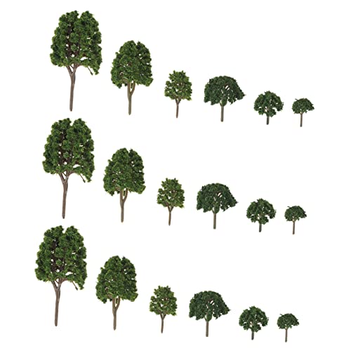 72 STK Mikrolandschaftssimulationsbaum Bäume Figuren Landschaftsstütze Artificial Tree plastikbaum Ornament Modelle Miniaturbäume Mini-Pflanzendekor künstlich Gefälschte Bäume Bahn von SHINEOFI