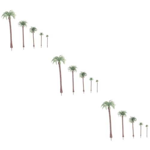 SHINEOFI 75 STK Mini-Kokosnussbaum künstliche Palmenpflanze Modell Baumfiguren Pflanzendekor Modelle Landschaftsmodellbaum Modellbäume Pappbecher Zylinder Anlage schmücken Plastik von SHINEOFI