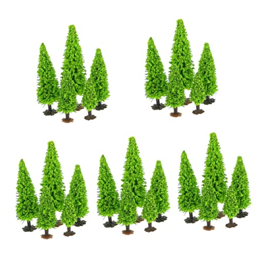 SHINEOFI 75 STK kleines Baumlandschaftsmodell Landschaftsbäume selber Machen Miniaturbaum Pflanzendekor Modelle Modellbäume Simulationsanlagenmodell dreidimensional Bahn von SHINEOFI