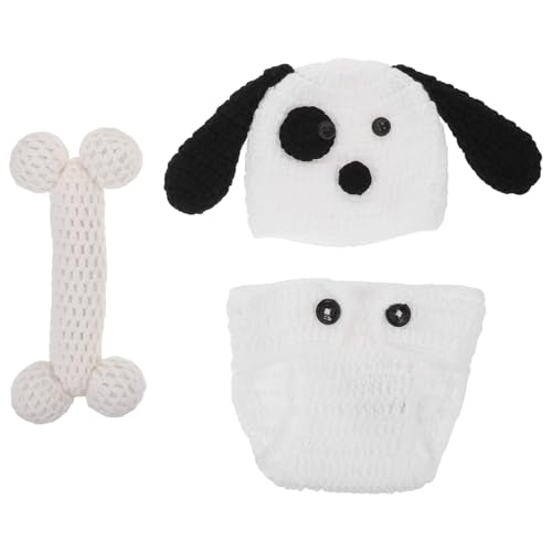SHINEOFI Babyfotografie Outfit Neugeborenen Fotoshooting Handgehäkeltes Häkelwelpen Kostüm Weiches Strickset für Jungen und Mädchen Sanfte Neugeborenen Fotokleidung für Meilensteinaufnahmen SHINEOFI Babyfotografie Outfit Neugeborenen Fotoshooting Handgehäkeltes Häkelwelpen Kostüm Weiches Strickset für Jungen und Mädchen Sanfte Neugeborenen Fotokleidung für Meilensteinaufnahmen von SHINEOFI
