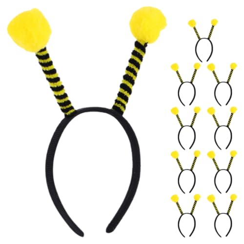 SHINEOFI Bienen-Stirnband 10 Stück Antennen-Stirnband Halloween-Haarreifen Bienenohren-Haarbänder Für Frauen Männer Mädchen Jungen Für Halloween-Kostümzubehör Party Cosplay-Requisiten SHINEOFI Bienen-Stirnband 10 Stück Antennen-Stirnband Halloween-Haarreifen Bienenohren-Haarbänder Für Frauen Männer Mädchen Jungen Für Halloween-Kostümzubehör Party Cosplay-Requisiten von SHINEOFI