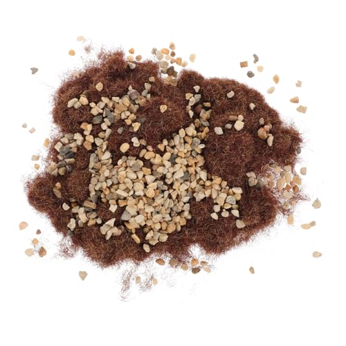 SHINEOFI DIY Mikrolandschaft Modellbaumaterial mit Künstlichem Gras Kieseln und Sand Mischung für Landschaftsflaschen Sandtischdekoration Geschenkfüllung Bastel Kunstrasen für Kreative von SHINEOFI
