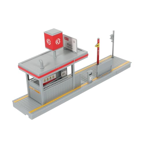 SHINEOFI Dekoratives DIY Bahn Plattform Modellspielzeug für Bahn Station Modell mit Realistischem Tunnel Eingang Fördert Lernen und Interaktion SHINEOFI Dekoratives DIY Bahn Plattform Modellspielzeug für Bahn Station Modell mit Realistischem Tunnel Eingang Fördert Lernen und Interaktion von SHINEOFI