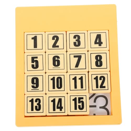 SHINEOFI Digitale Huarong-Straße Puzzle rätselspiele knobelspiel zabawki stymulujące rozwój Logikspiel Gleitzahlenrätsel frühes Lernen Plastik Yellow von SHINEOFI