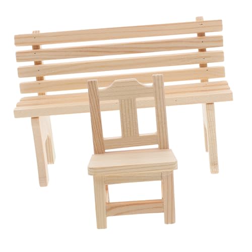 SHINEOFI Fein Gearbeitete Mini-holzbank Für Das Puppenhaus – Perfektes Mini-stuhlmodell Für Kinder SHINEOFI Fein Gearbeitete Mini-holzbank Für Das Puppenhaus – Perfektes Mini-stuhlmodell Für Kinder von SHINEOFI