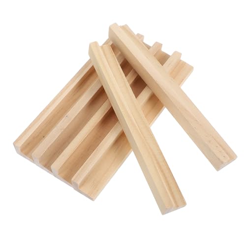 SHINEOFI Fliesenständer 6-teiliges Holzgestell-Set Multifunktionaler Displayhalter Für Wortspiele Und Projekte von SHINEOFI