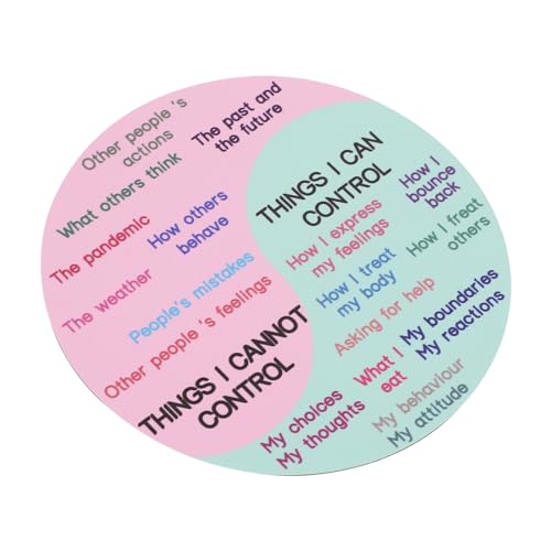 SHINEOFI Gefühlsradaufkleber emotionaler Radaufkleber Gefühlsrad-Poster Schreibtisch Aufkleber ästhetisch Magnetdekor Yin Gefühlsaufkleber Wandaufkleber mit Emotionsdiagrammen PVC-Gummi von SHINEOFI