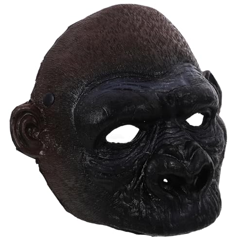 SHINEOFI Gruselige Affenmaske Für Halloween Orang-Utan-Kopfbedeckung Aus Pu-Schaum Vollgesichtsmaske Für Partys Schwarz 24 9 X 20 1 X 0 99 Cm SHINEOFI Gruselige Affenmaske Für Halloween Orang-Utan-Kopfbedeckung Aus Pu-Schaum Vollgesichtsmaske Für Partys Schwarz 24 9 X 20 1 X 0 99 Cm von SHINEOFI