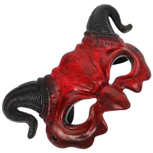 SHINEOFI Halbgesichts-Teufelsmaske Gruselige Halloween-Geistermaske Horror-Kostümparty-Requisiten SHINEOFI Halbgesichts-Teufelsmaske Gruselige Halloween-Geistermaske Horror-Kostümparty-Requisiten von SHINEOFI