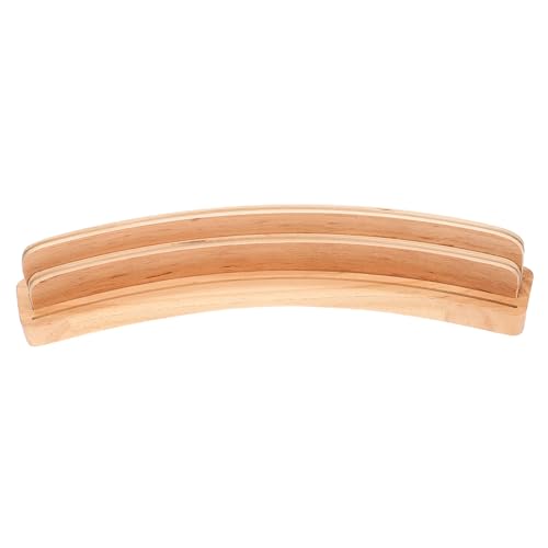 SHINEOFI Halter Für Spielkarten Groß Rezeption Tablettgestell Kartenspeicherregal Handeln Anzeige Händler Deck Karteninhaber Showcase Mini Gebogen Ort Beige Hölzern von SHINEOFI