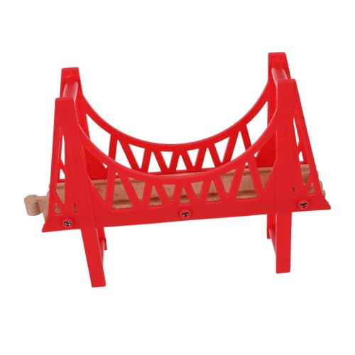 SHINEOFI Holzeisenbahn Brücke Holz zum Selberbauen Abnehmbare Doppelte Kompatibel mit Holzschienen Zubehör für Hause Schule Robustes Design Vielseitig Kombinierbar von SHINEOFI