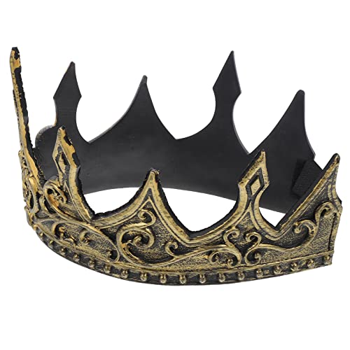 SHINEOFI Königskrone 1 Stück Verstellbare Königskronen Für Männer Vintage-Stirnband 3D-Königliche Mittelalterliche Schaumprinzenkrone Für Party Halloween Weihnachten Cosplay-Requisite SHINEOFI Königskrone 1 Stück Verstellbare Königskronen Für Männer Vintage-Stirnband 3D-Königliche Mittelalterliche Schaumprinzenkrone Für Party Halloween Weihnachten Cosplay-Requisite von SHINEOFI