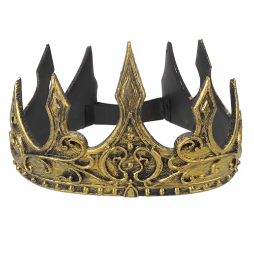 SHINEOFI Königskrone Verstellbare Königskronen Für Männer Vintage-Stirnband Für Kinder Königliche Pu-Prinzessinnenkrone Für Party-Kopfbedeckungen Halloween Weihnachten Cosplay-Requisite SHINEOFI Königskrone Verstellbare Königskronen Für Männer Vintage-Stirnband Für Kinder Königliche Pu-Prinzessinnenkrone Für Party-Kopfbedeckungen Halloween Weihnachten Cosplay-Requisite von SHINEOFI