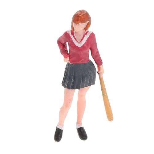 SHINEOFI Miniatur-Baseball-spielfigur: Sportlerin-Figur – Mini-architektonische Plastikstatue – Bemalte Stehende Frauen Für Puppenhaus-züge SHINEOFI Miniatur-Baseball-spielfigur: Sportlerin-Figur – Mini-architektonische Plastikstatue – Bemalte Stehende Frauen Für Puppenhaus-züge von SHINEOFI