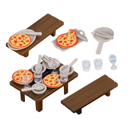 SHINEOFI Miniatur Puppenhausküche mit Grill Buntes BBQ für Tragbarer Kleiner Esstisch mit Stühlen Realistische Pizza und Küchenutensilien Vielseitiges Rollenspiel Zubehör für Kreatives SHINEOFI Miniatur Puppenhausküche mit Grill Buntes BBQ für Tragbarer Kleiner Esstisch mit Stühlen Realistische Pizza und Küchenutensilien Vielseitiges Rollenspiel Zubehör für Kreatives von SHINEOFI